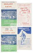 A collection of football programmes mostly 1950s and 1960s,