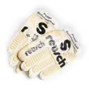 A pair of Peter Schmeichel goalkeeping gloves, by Reusch,