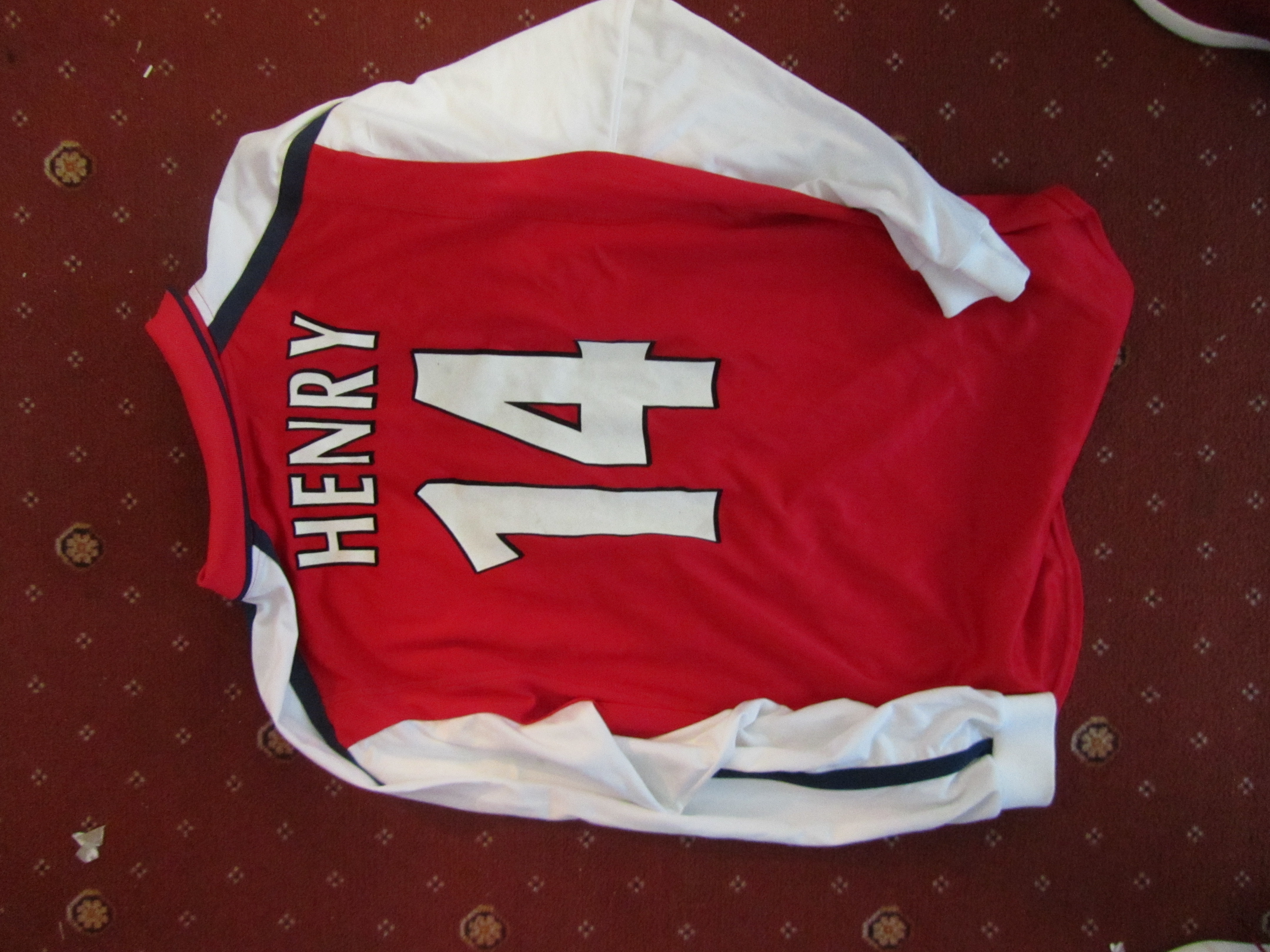 Thierry Henry red & white Arsenal No. - Image 4 of 4