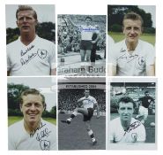 A group of eleven signed photographs of Tottenham Hotspur players,