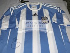 Carlos Tevez signed Argentina replica jersey,