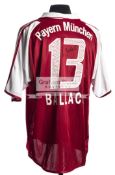 Michael Ballack: a signed red Bayern Munich No.