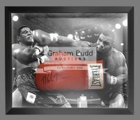 "Iron" Mike Tyson signed & framed glove in dome display,