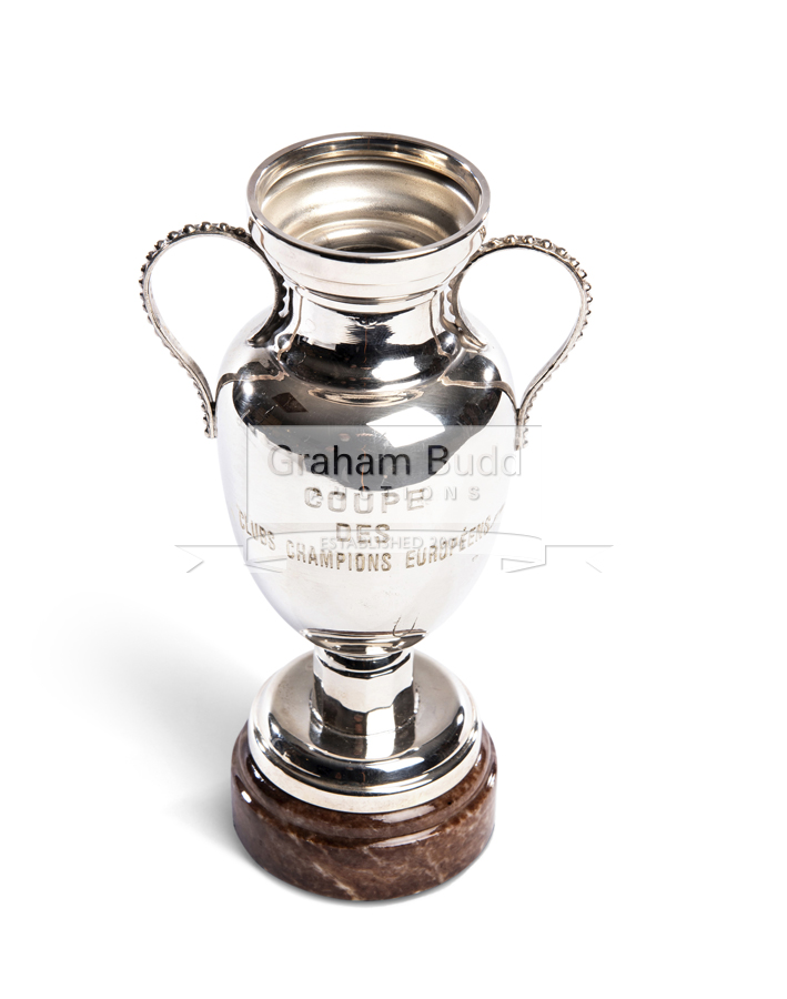 A miniature replica Real Madrid 1956 European Cup Trophy,