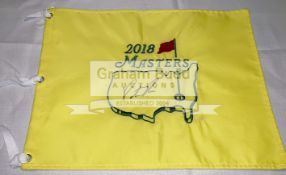 A trio of USA Majors signed golf pin flags,
