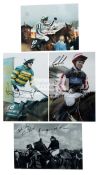 15 signed photographs of Grand National winning jockeys & trainers, comprising: Ginger McCain,
