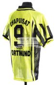 Stephane Chapuisat: signed yellow Borussia Dortmund No.