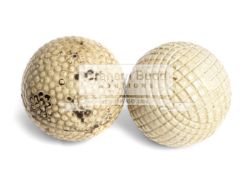 Henley's Telegraphic Works rubber core bramble pattern golf ball circa 1911,