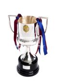 A replica FC Barcelona 2018 Copa de Rey trophy,