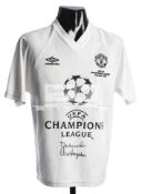 Sir Alex Ferguson signed Mancester United 1999 Champions League Winners commemorative jersey,