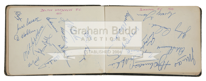 A fine autograph album, compiled by the Football Referees Association,