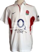 England last minute drop kick winner Jonny Wilkinson signed 2003 Six Nations shirt,
