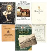 A collection of racecards and horse racing memorabilia,