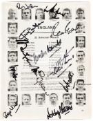 Autographed 1966 World Cup tournament programme, signed to front cover & inside, including Peters,