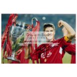 Steven Gerrard signed colour photograph,