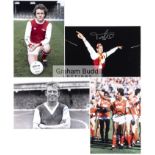 A collection of 23 autographed photographs relating to Arsenal FC,