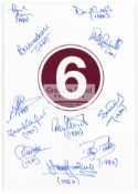 Autographed West Ham United programme for the Bobby Moore Cup v Villareal at Upton Park 9th August