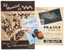 1950 FIFA World Cup unused postcard, published by the Italian Football Association (FIGC),