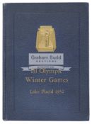 1932 Winter Olympic Games Lake Placid Official Report,