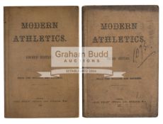 Two rare volumes of Modern Athletics by Henry Fazakerley Wilkinson,