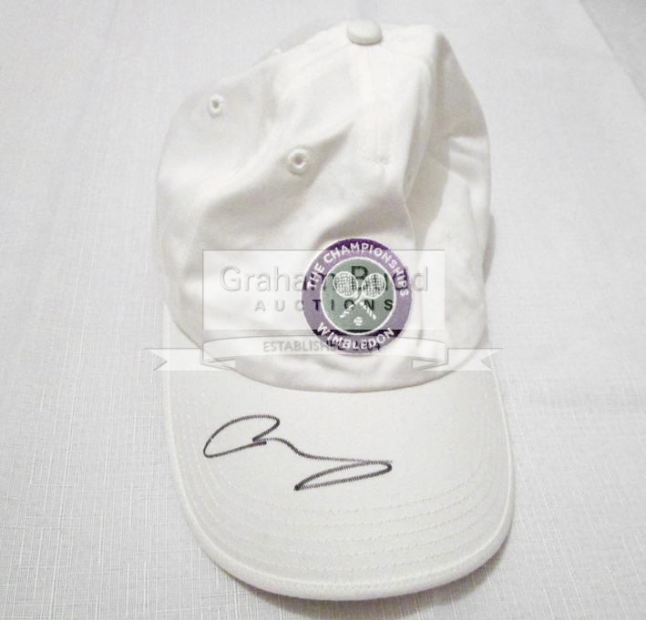 Tennis caps signed by Rafael Nadal and Andy Murray, both signed in black marker pen, - Image 2 of 2
