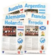 Argentina 1978 Original FIFA World Cup Posters for the sixteen competing countries, Argentina,