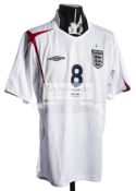 Frank Lampard England shirt from the Terry Venables Collection, a white England No.