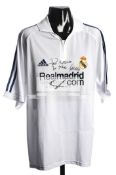 Fernando Hierro: a signed white Real Madrid No.