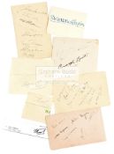 A good collection of 26 early lawn tennis autographs, including Suzanne Lenglen, Elizabeth Ryan,