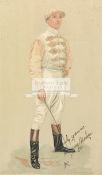 A Danny Maher signed Vanity Fair caricature print, signed in ink 'Truly Yours' and dated 1911,