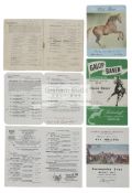 Edward Hide racecards collection 1950s to 1980s, with a good number signed by Eddie Hide,