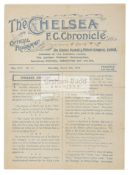 Wartime programme Chelsea v Brentford 8th March 1919, light folds, no writing,