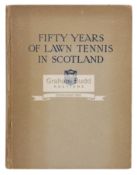 Tennis book: “Fifty years of Lawn Tennis in Scotland”, edited by A.