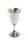 A silver plated Gulf Stream Polo Club 1932 trophy,