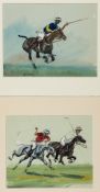 Two watercolours by John Arthur Board (Major) (British,
