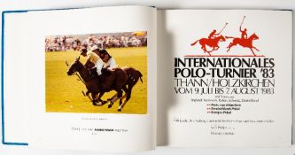 A souvenir photograph album of the International Polo Tournament held at the Bavaria Polo Centre