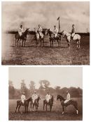 Freebooters Club Team for Champion Polo Cup 1889 b & w photograph, featuring Captain Renton, Mr J.