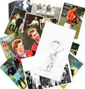 Thirteen of colour and b&w postcards rel