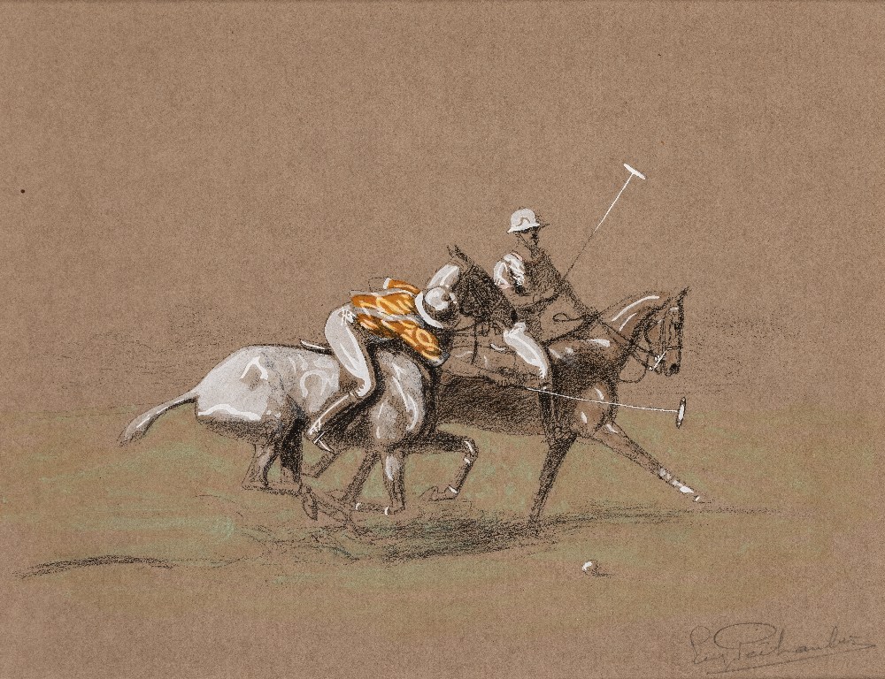 Eugene Pechaubes (French, 1890 - 1967) Polo Players,
