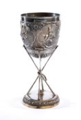An Anglo Indian silver Madras Polo Tournament 1905 trophy,