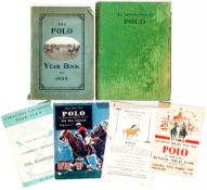 A miscellaneous collection of Polo related memorabilia, comprising An Introduction to Polo by Marco,