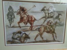 Five polo artworks, comprising: an artists proof "Polo Studies", Limited Edition 3 of 250,