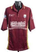 Team-signed West Indies shirt from the 2004 ICC Champions Trophy in England,