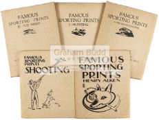 Famous Sporting Prints published by The Studio Limited London in 1927, 1929 & 1930,
