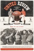 Twenty three Manchester Utd home programmes season 1950/51,