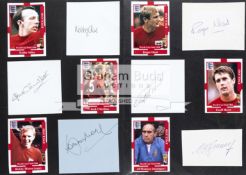 The autographs of the England 1966 World Cup winning team,