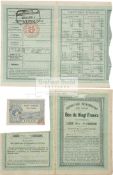Ticket and ephemera for the Exposition Universelle de 1900 incorporating the Paris Olympic Games,