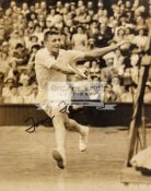1955 Wimbledon programme Saturday 25th June sold together with a signed b & w press photograph of