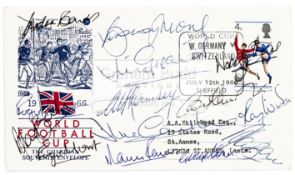1966 World Cup First Day cover fully signed by the England winning XI,