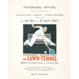 A rare 1927 French programme from 20th May to 6th June,